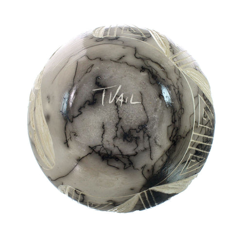 Native American Navajo Horse Hair Bear Paw Pottery JX130474